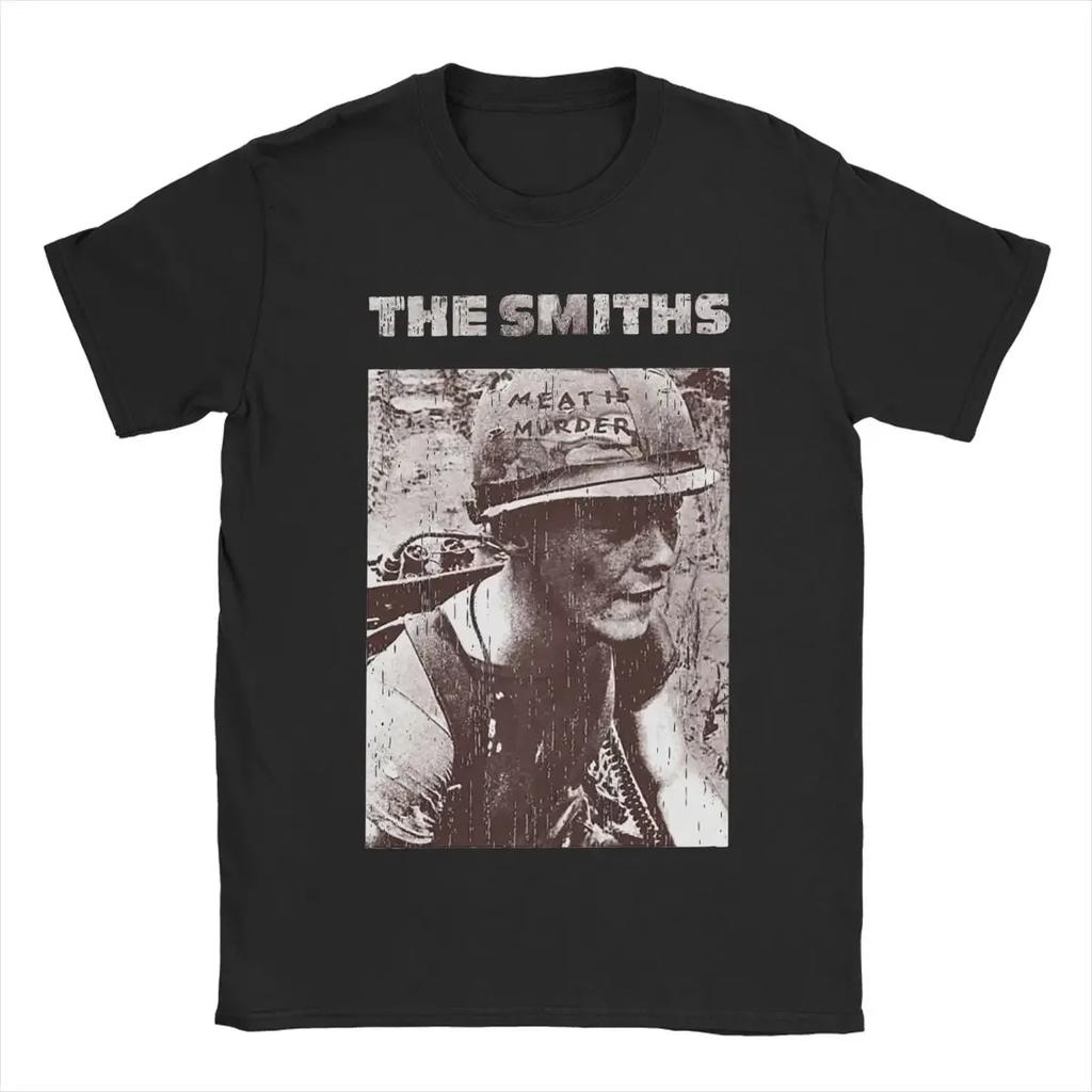 Novelty The Smiths Meat Is Murder T-shirts Herr Rundhalsad Bomulls-T-shirts Kortärmade T-shirts 4XL 5XL 6XL Kläder