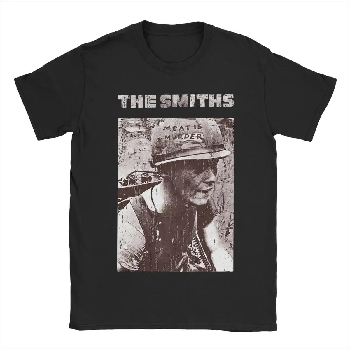 

Novelty The Smiths Meat Is Murder T-Shirts Men Round Neck Cotton T Shirts Short Sleeve Tee Shirt 4XL 5XL 6XL Clothing S