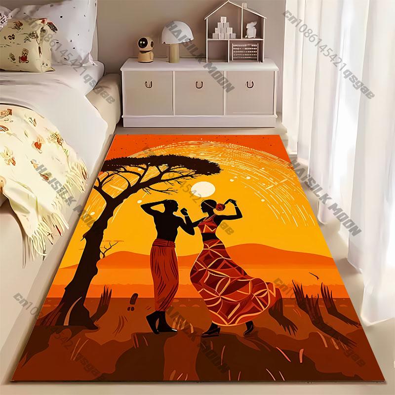 Dancing couple in sunset scenery carpet Yoga living room room decor children's crawling mat doormat area rug games mat