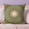 ART Bohemia Green Classic Pillow Case Anti-dustmite Pillowcase Invisible zipper silky short plush Sofa cushion cover