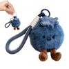 10X8Cm Blueberry Plush Bag Charm, Adorable Fruit Keychain For Purse, Cute Soft Key Ring For Women Men Kids Teens Adults Gift