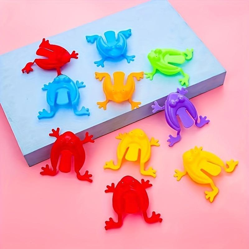 Set de Fiesta Froggy Fun de 15 piezas - Rana Saltarina Juguete Rebotante con Cubo, Ranas de Plástico, No Necesita Electricidad, Juguetes adecuados para interior