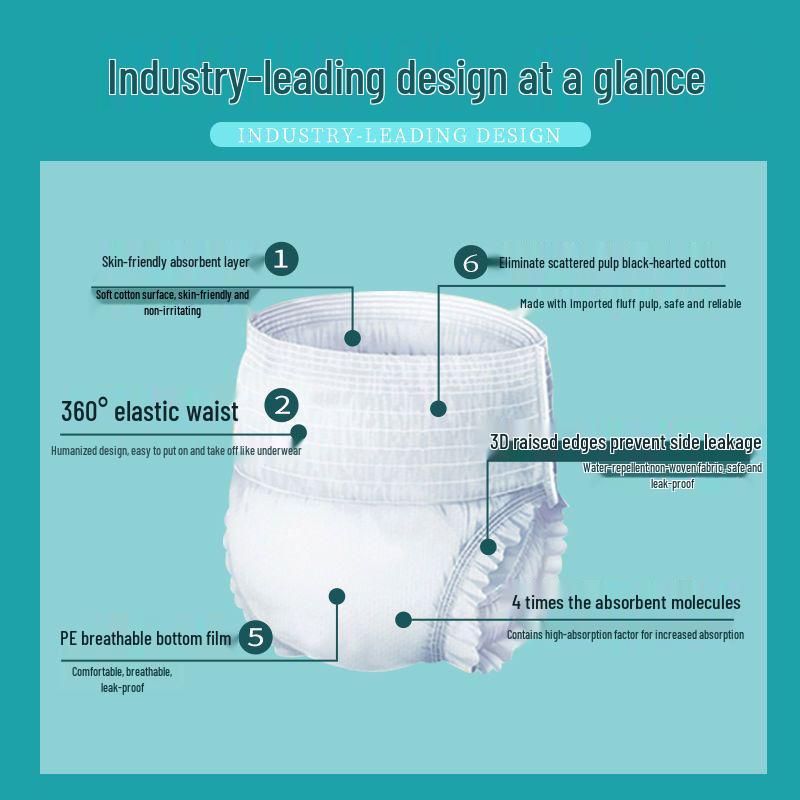 Xin Shu Kang Side-Opening Pull-Up Windeln für Erwachsene, für ältere Männer und Frauen