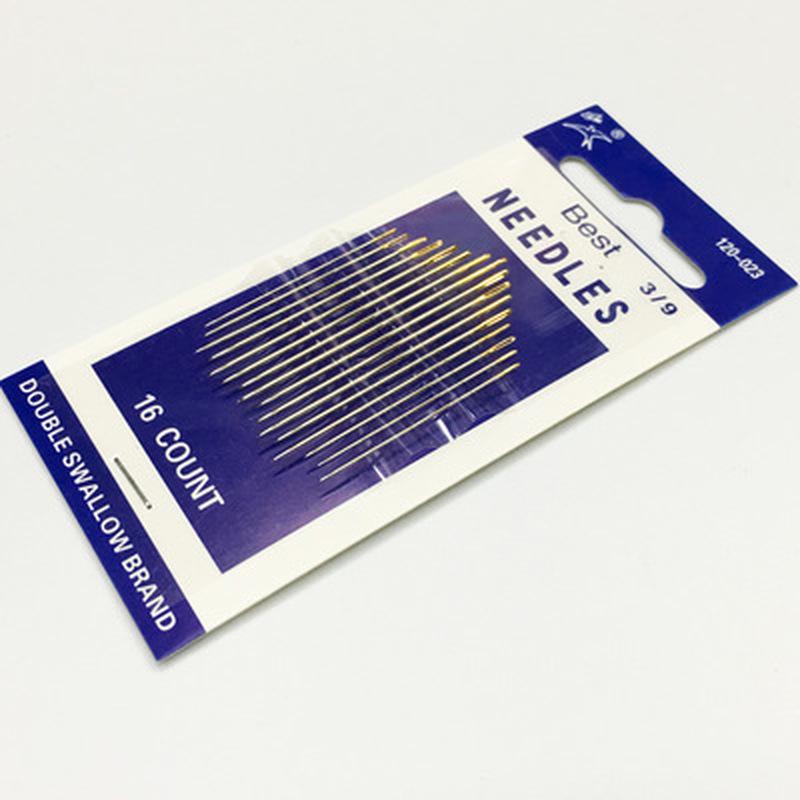 16Pcs/set Hand Sewing Needles Gold Eye Needle Embroidery Tapestry Home Wool DIY Sewing Accessories