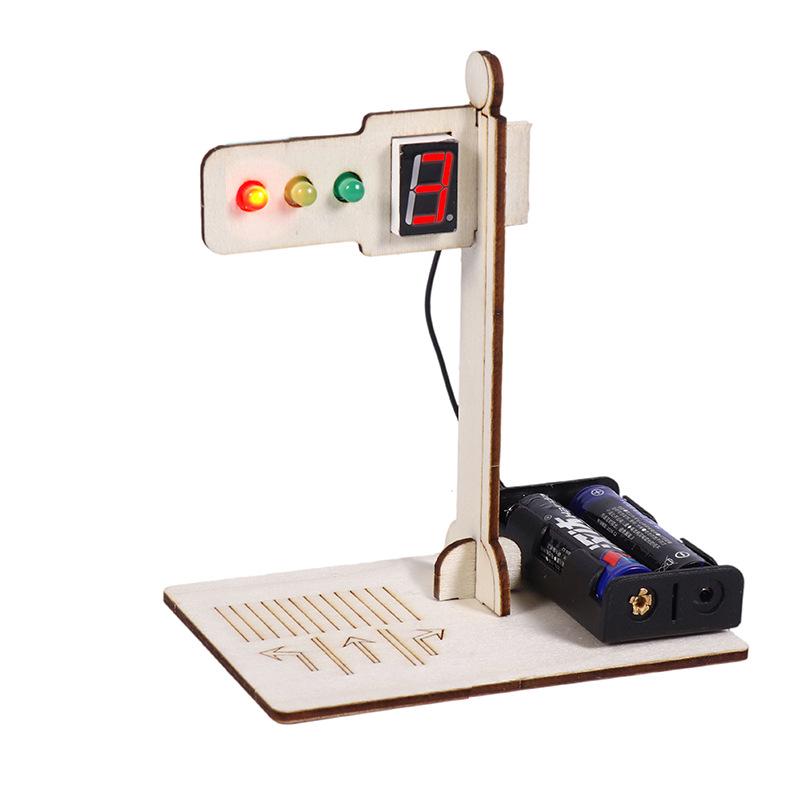 Digital Traffic Light Countdown DIY Kit for Children's Science Projects