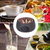 Teapot Warmer Base Ceramic Candle Heater Tea Coffee Milk Light Warmer with Purple Iron Pad for Home Black