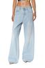 Diesel Women's Loose Fit Denim Pants, Size 23, Indigo Blue, A1222909I12