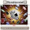 2D, 1 piece, theme is money and the Ace of Spades, made of polyester, suitable for home and room use