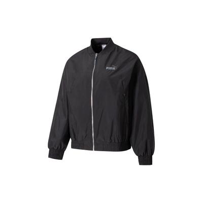 Solid Color Casual Loose Stand Collar Long Sleeve Jacket Women Jackets Black 626021-01