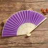 7inch White Silk Fan, Plain White Cloth Fan, Wedding Folding Fan, Bamboo Fan, DIY Blank Fan for Printing Advertisements