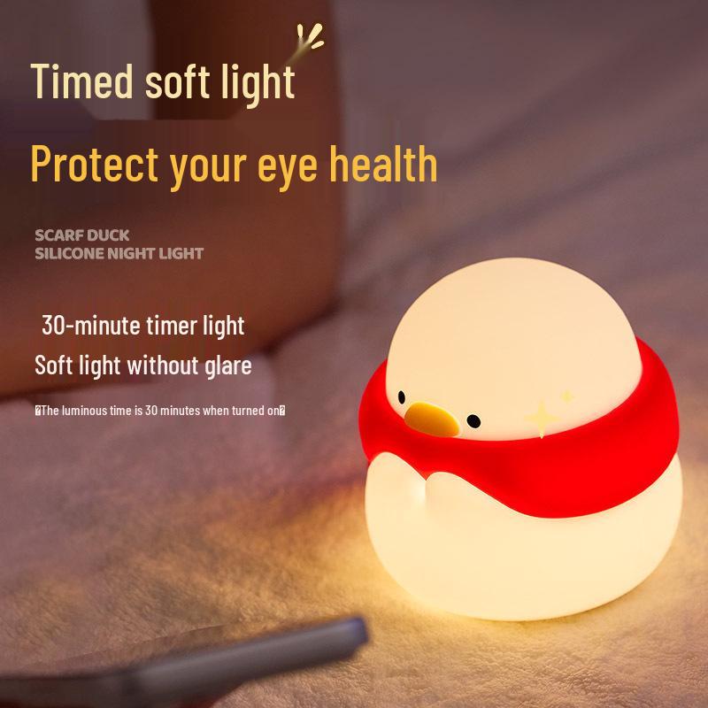 Duck Night Light Silicone Bedside Atmosphere Lamp - Ideal Gift