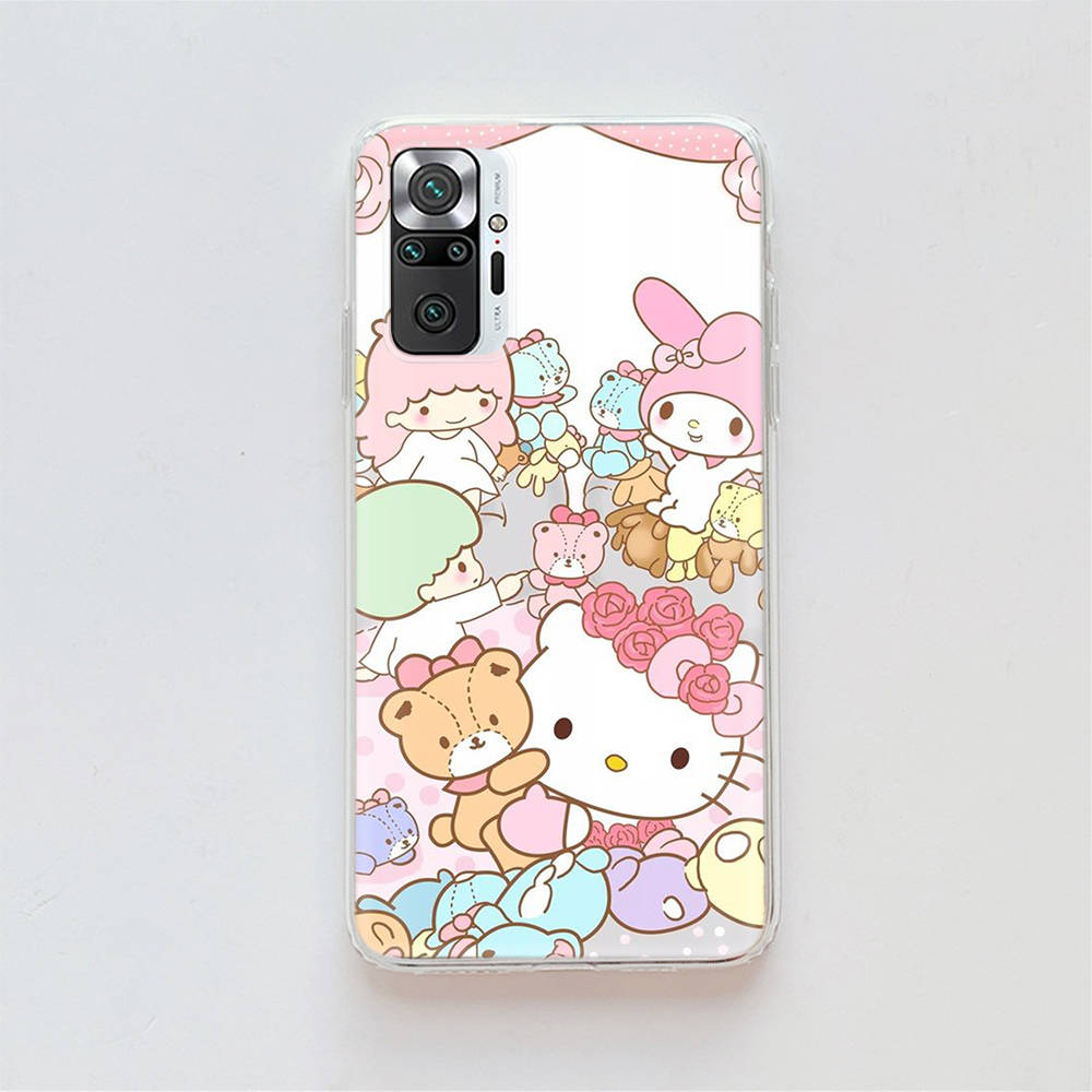 Transparent Case for Samsung A04 A14 A23 A34 A54 M23 M33 M52 M53 Realme Narzo 50 50I 50a Prime C35 C55 C30S 10 9 Pro H-32 Sanrio Characters