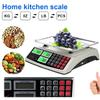 Commercial Food Scale 30KG Large Digital Kitchen Scale with Stainless Steel Plate Weight Computing Scale for Farmers Market Meat