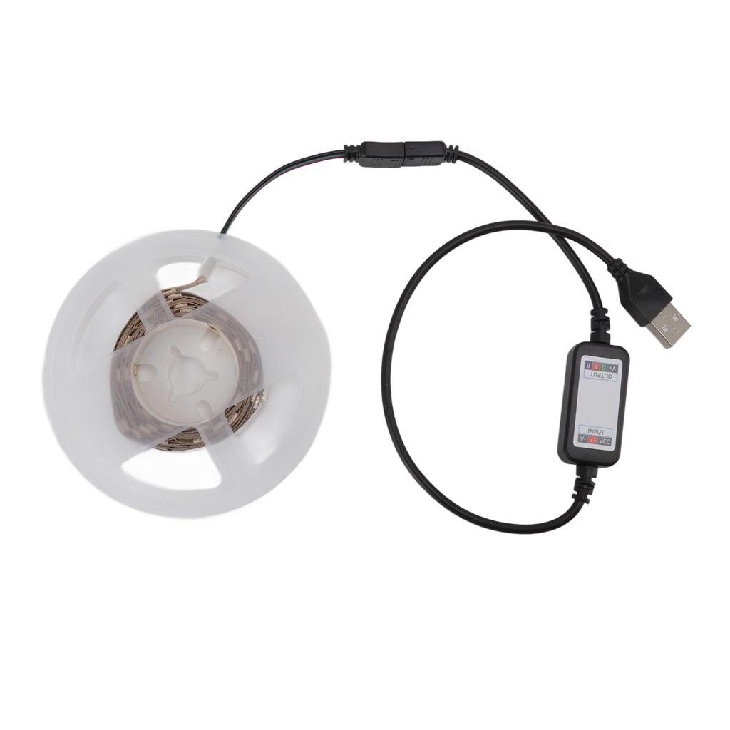 LED Tape Lights Strip Lightc Beads USB Bluetooth APP Control for Room Home Decorations 5V 5 M