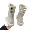 MARCO & JOYCE new flat-bottomed snow boots autumn and winter thickened velvet warm waterproof medium boots