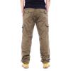 Men's Casual Elastic Waist Plus Size Pants Multi-Pocket Loose Trousers