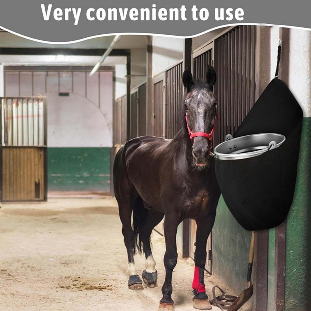 Cheap Hanging Bucket Holder Container Portable Feeding Organizer Horse