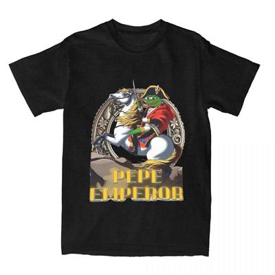 Men Women's Funny Frog Pepes Emperor Shirt Merchandise Frogs Meme Pure  T-shirt Clothing Casual Tees Printed