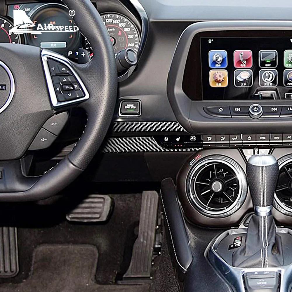 Copertura Decorativa Cruscotto in Fibra di Carbonio per Chevrolet Camaro 2016-2023 | Set di 5 Pezzi per Interni