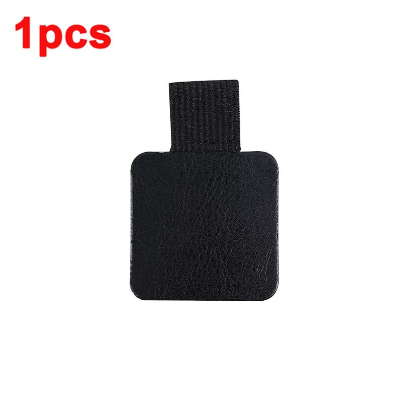 Tragbarer Stiftclip PU-Leder Stifthalter Selbstklebend Bleistift Elastikschlaufe Abdeckring für Notizbuch Journal Klemmbrett