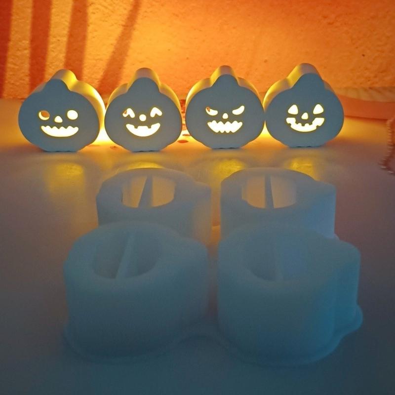 Reusable Heat Resistant Pumpkin Decorating Molds Easy Releasing Design Suitable for Candle Making and Festival Crafts