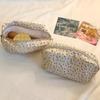 Large Capacity Makeup Bag Flower Printed Cosmetics Bag Pen Container Pen Case Sundry Storage Bags for Travel Toiletries