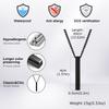 Hiphop Vertical Necklace for Men Boys,Stainless Steel Long Bar Pendant,Classic Punk Jewelry Gift