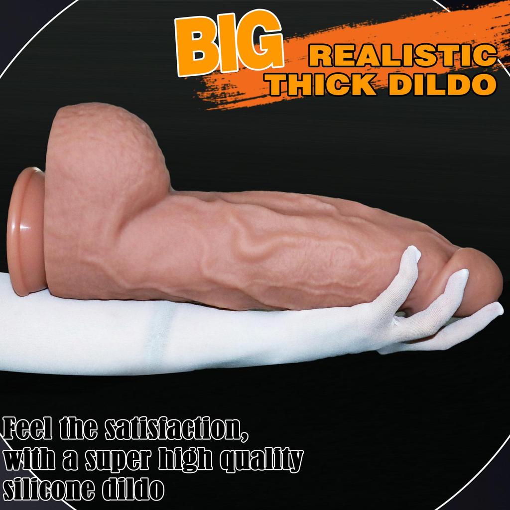 Huge Dildo Silicone Clit Massager G-Spot Stimulator Suction Cup Sex Toys for Women Masturbator