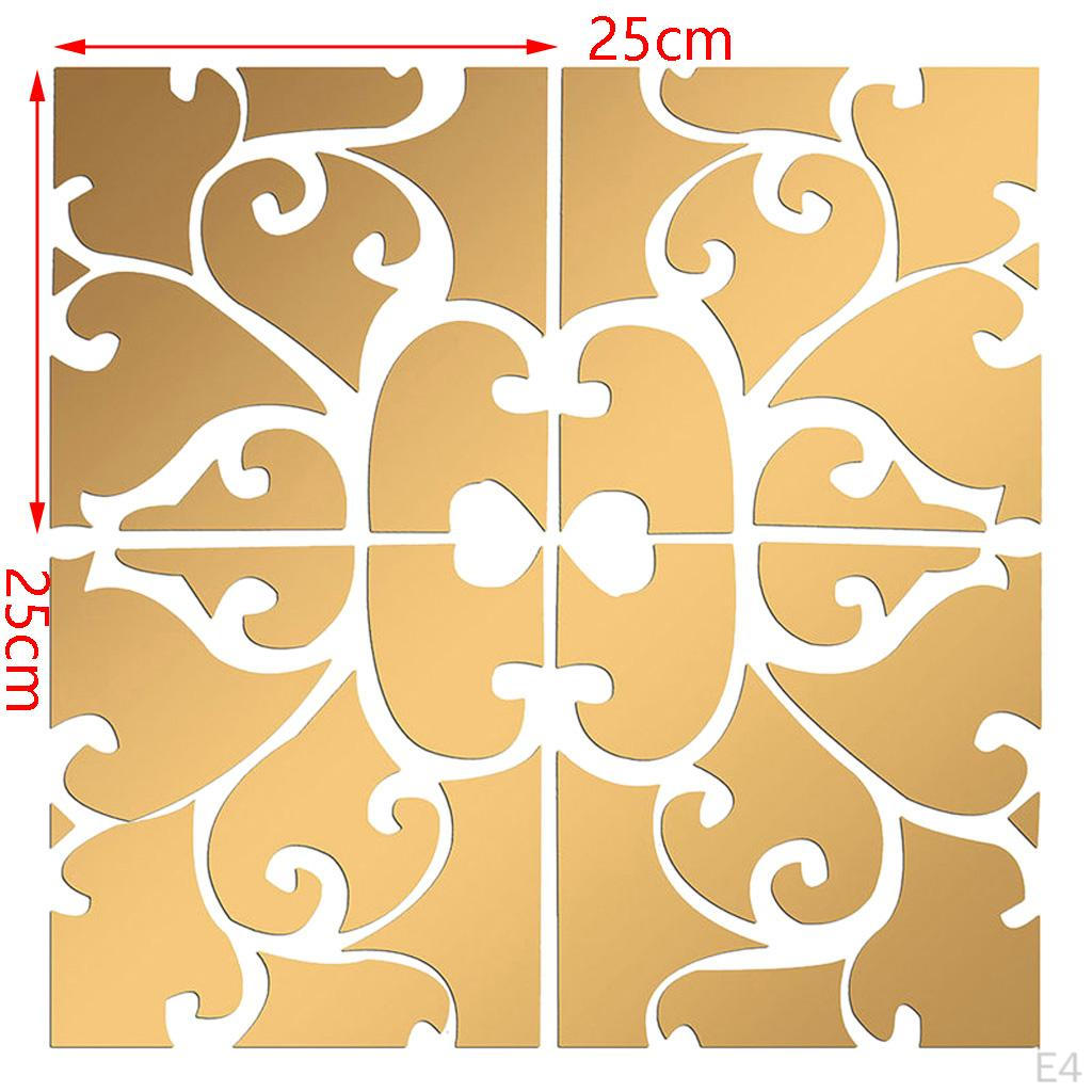 2 3D Mirror Acrylic Wall Sticker