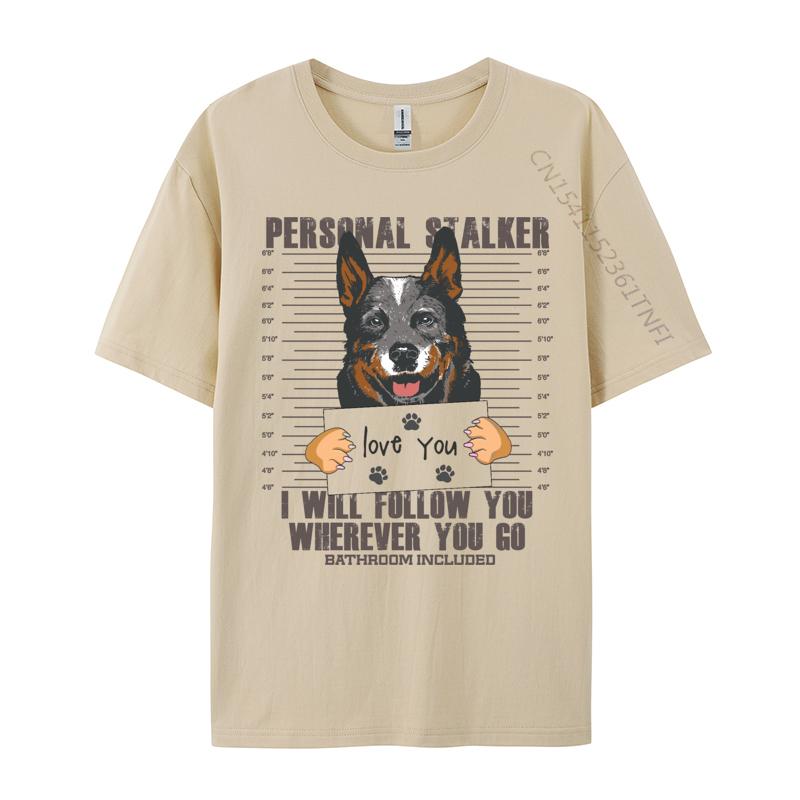 Blue Heeler Australský pastevecký pes Tričko Vlastní pánské tričko Ležérní topy Tričko Přiléhavé Volnočasová trička Špičková kvalita