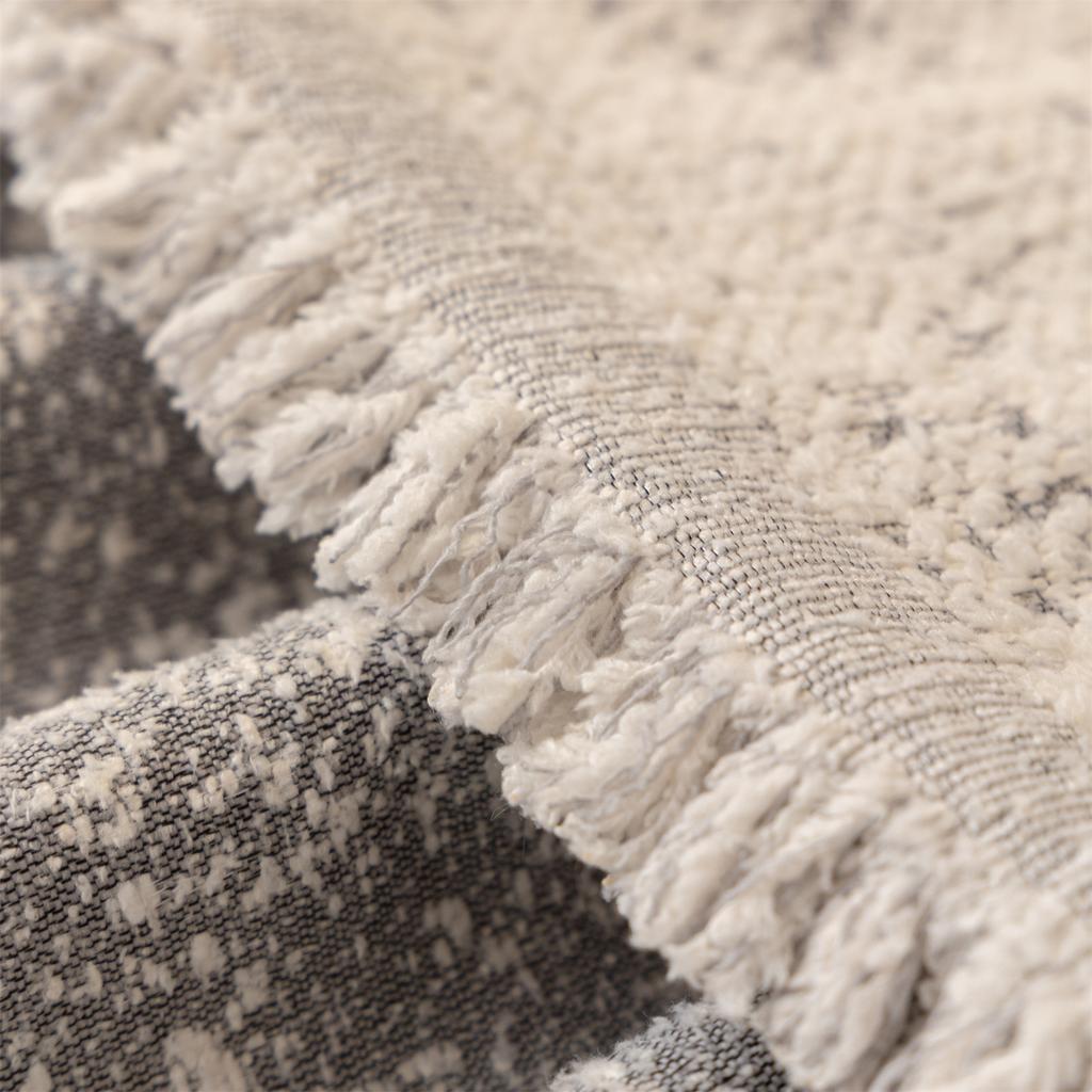 Mykt Kremete Stil Sofahåndkle med Dusker Tungt Varmt Teppe Fire Årstider Sofatrekk Universalt Flerbruks