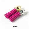 20Pcs/Lot 35mm Leather Tassel for Keychain Straps Jewelry Fiber Fringe Suede Tassel DIY Key Chain Pendants Jewelry Accessories