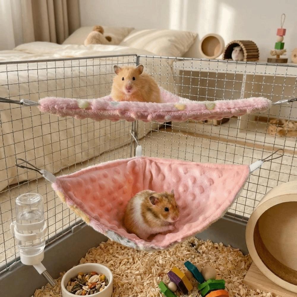 Warm Parrot Cage Hammock Soft Hanging Squirrel Bed Portable Bird Sleeping Bag For Sugar Glider
