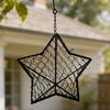 Star Shaped Bird Nesting Material Holder Metal Hummingbird Supplies For Outdoor Wildlife Helper Decorative Bird Feeder Accessory