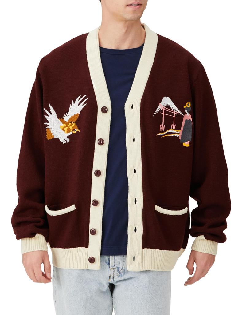 Cardigan SOUVENIR CARDIGAN [Houston] (Castle) Men's