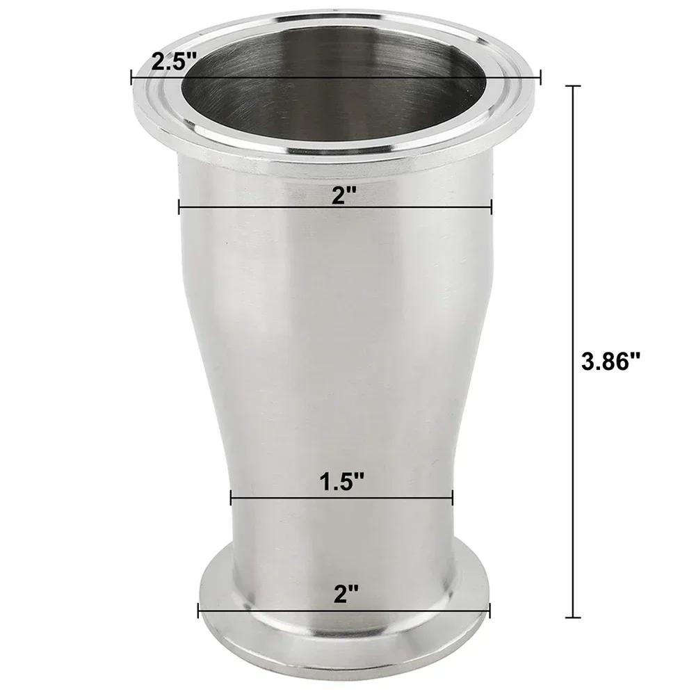 Tube Ferrule Reducer Accessories Reducer Pipe Connector Sanitary Fittings Stainless Steel Durability Practical