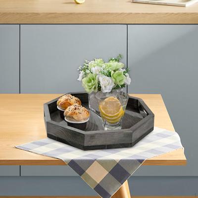Serving Tray Bread Board Jewelry Storage Fruit Plate Wooden Cake Stand for Coffee Salad