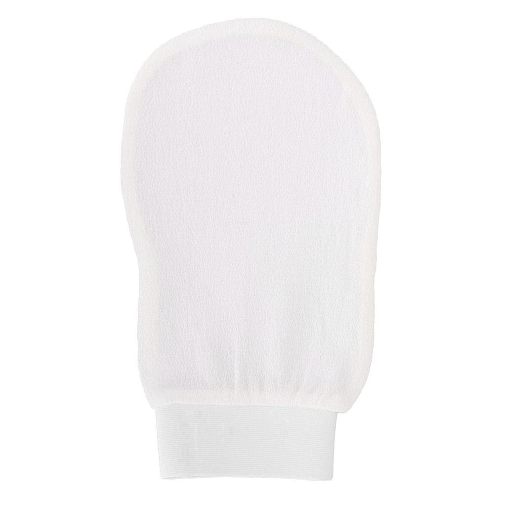 Body Exfoliating Glove Fiber White Removes Dead Skin for Bath Deep Clean Skincare Kit Home White