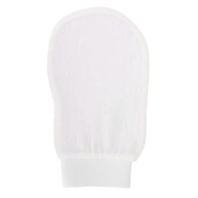 Kroppsexfolierande handske Fiber Vit Tar bort död hud för bad Djuprengöring Hudvårdskit Hemma Vit