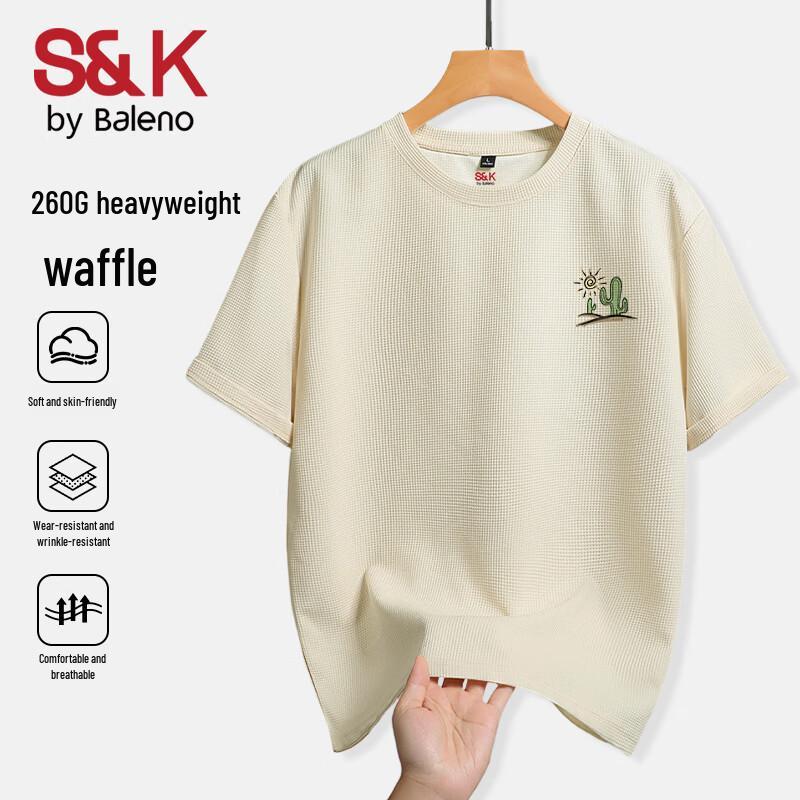 Baleno S&K Waffle 260G Short Sleeve T-Shirt