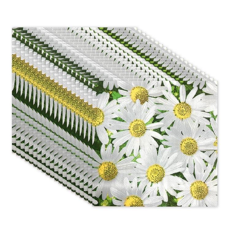 20PCs Eucalyptuses Patterneds Napkins Absorbent Dinnerware for Festives Gatherings