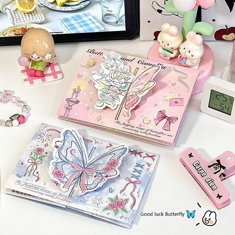 Retro 3D Foldable Greeting Card With Envelope Pop-Up Card Perfect for Couples