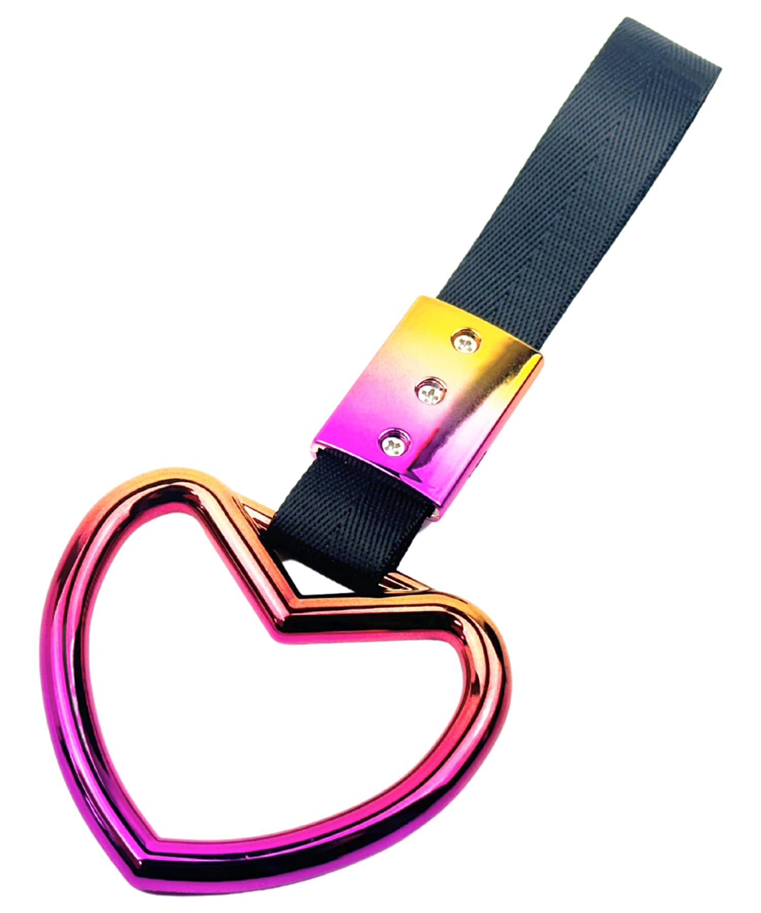 

HTharros Автомобильные подвесные кожаные аксессуары в форме сердца для интерьера, радужное сердце, перила для салона автомобиля, украшение для гоночного пассажирского сиденья, дождь