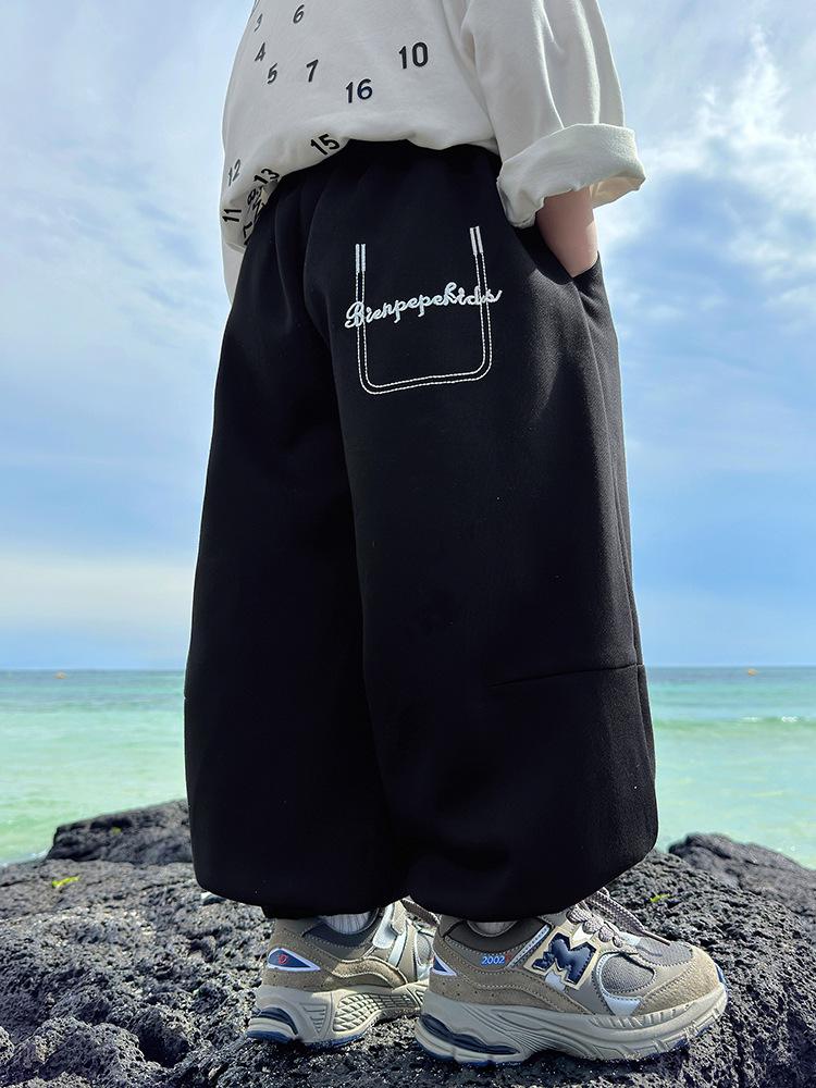 Pantaloni della tuta grigi da ragazzo Fairy Tale - Stile primavera/autunno 2025 per bambini