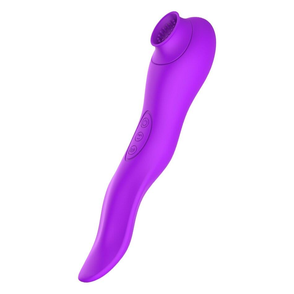 USB-Aufladung Saugzunge Vibrator Klitoris Stimulator Produkte Waren Sexspielzeug für Erwachsene 18 Frauen Weiblicher Masturbator Shop