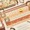 Songdao Floral Masking Tape Blooming Garden Washi Tape for DIY Crafts 12-Roll Set, Design, Women, Packaging, (Autumn Twilight)