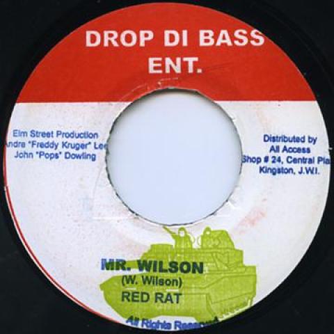 

7-дюймовая пластинка RED RAT / MAD ANJU - Mr. Wilson / You Girl Drop Di Bass 2004 Ямайка Регги, Ска и Даб
