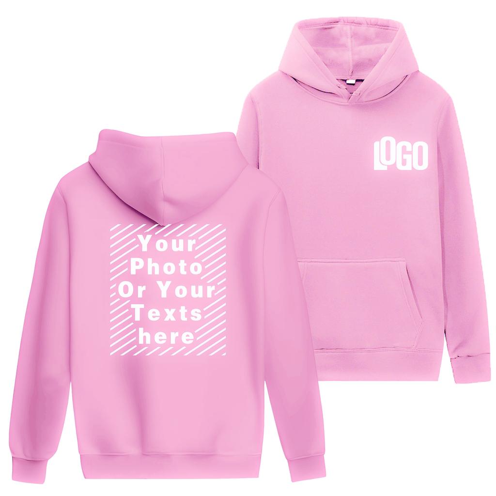 Customized DIY15Printed Hoodies For Men and Women Loose Casual Wear Long Sleeved Hooded Sweaters