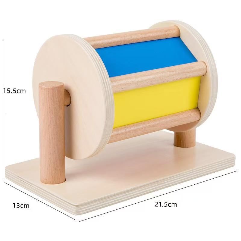Giocattoli in legno Montessori: Scatola per lo Sviluppo della Prima Infanzia con Cassetto a Sfera Rotonda per Bambini