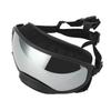 Dog Goggles Anti UV Strong Impact Resistance Adjustable Elastic Large Breed Dog Goggles Pet Sunglasses Silver Eyeglass